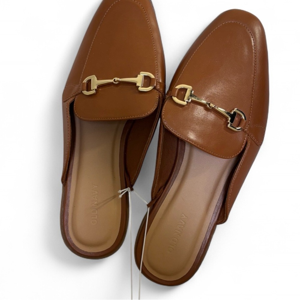 Cute Women’s Leather Horsebit Loafers Mule🤎 NWT - Picture 2 of 3